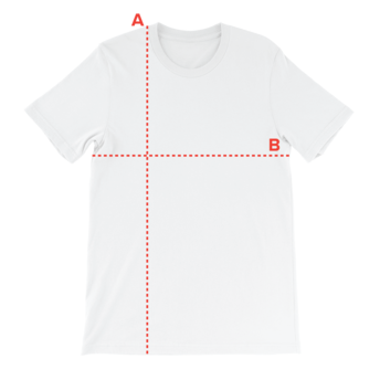 How to measure: A = body length, B = body width